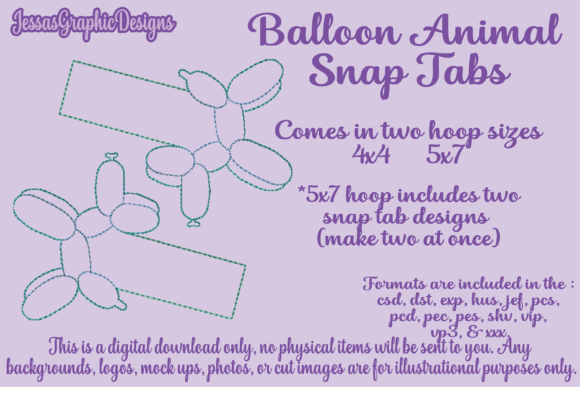 Balloon Animal Snap Tabs: A Designer’s Review
