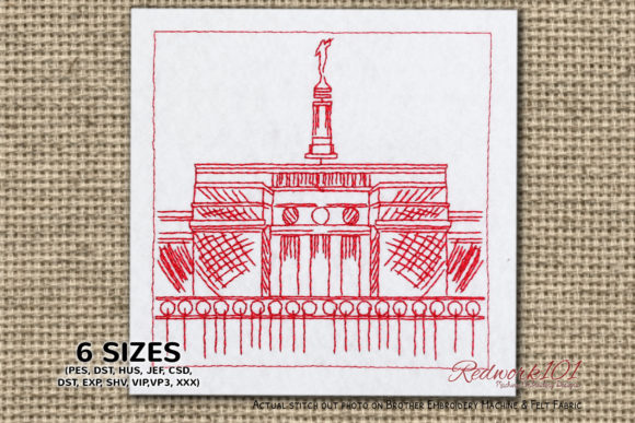 Columbia Temple: A Redwork Review for Etsy Sellers