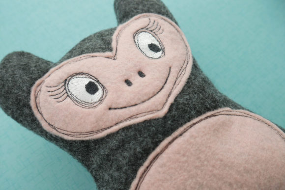 Evaluating Cleo ITH Monster Doll for Etsy Shops
