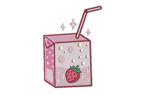 Kawaii Strawberry Milkshake: A Sweet Embroidery Review