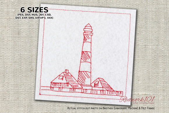 Review: Lighthouse at Westerhever Embroidery Design