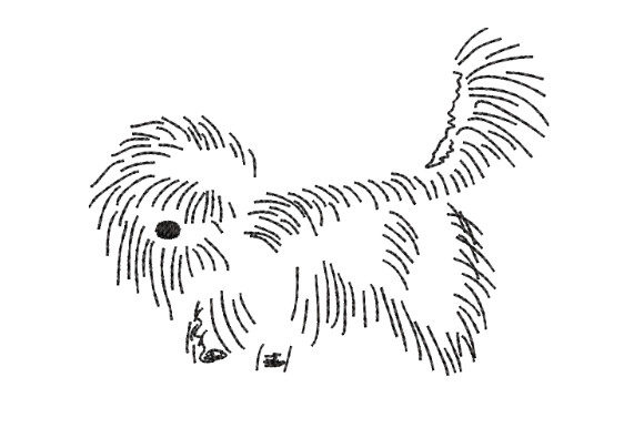 Reviewing Funny Shaggy Dog-lapdog for Etsy Shops