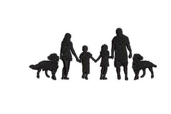 Reviewing Silhouette Family with Dogs for Etsy Shops