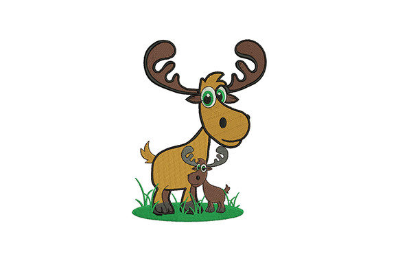 Reviewing the Adult Baby Moose Elk Embroidery Design