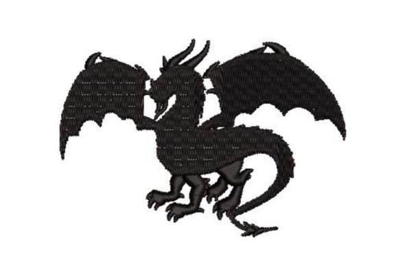 Reviewing the Silhouette of a Dragon for Real Embroidery Projects