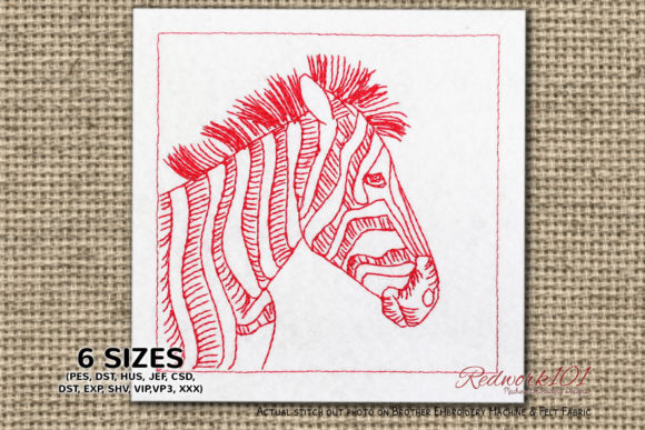 Zebra Head Review: A Bold Redwork Choice for Craft Fairs